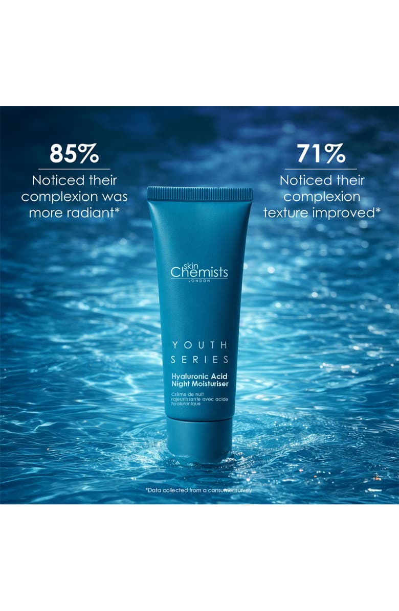 SKINCHEMISTS Youth Series 1% Hyaluronic Acid Night Moisturiser 50ml, Alternate, color, White