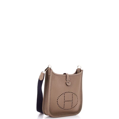 Pre-owned Hermes Hermes Evelyne Bag Gen Iii Clemence Tpm In Brown