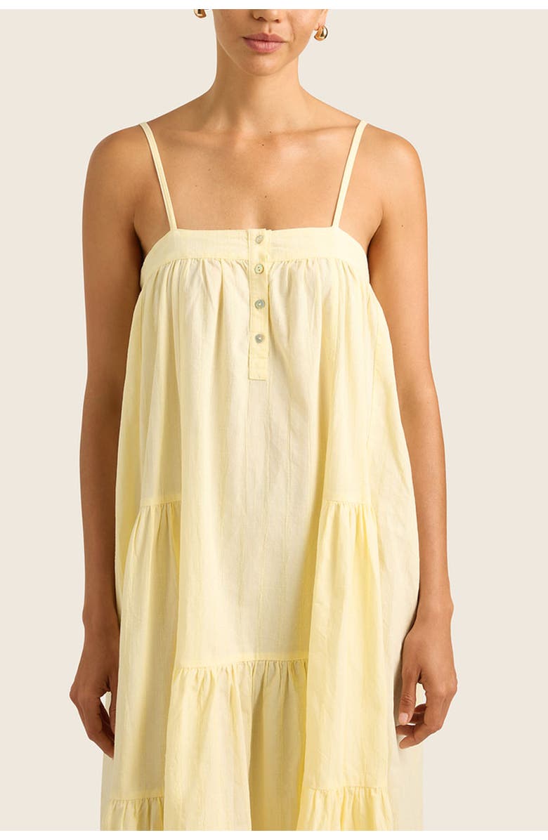 HOPE AND MAY Nia Cotton Linen Maxi Strappy Dress, Alternate, color,