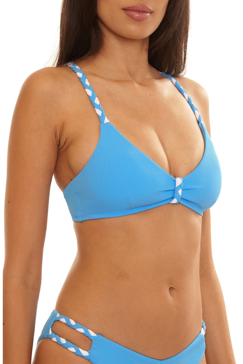 Modern Edge Bralette Bikini Top, Alternate, color, SKY BLUE