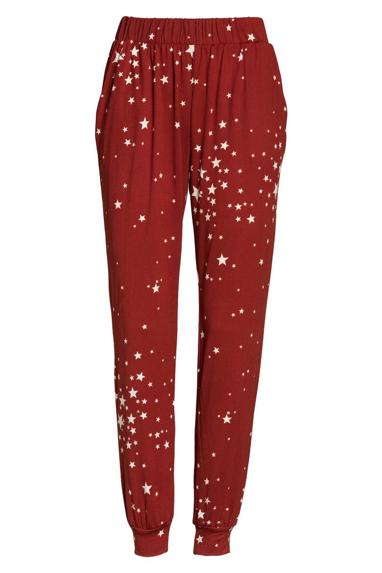 Lounge Joggers, Alternate, color, BURGUNDY