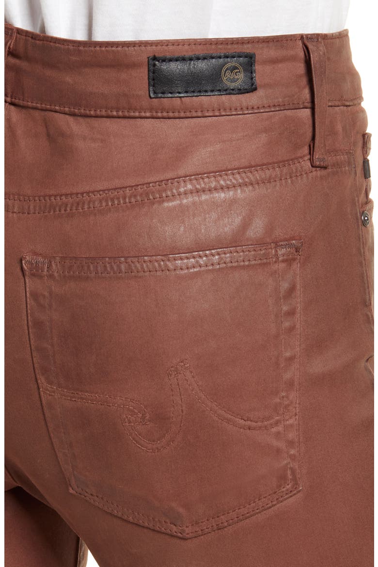Farrah High Waist Ankle Skinny Jeans, Alternate, color, DARK WALNUT