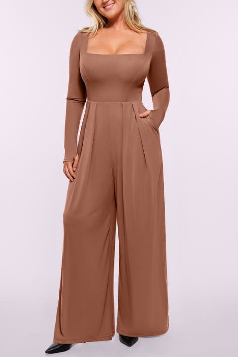 AirSlim® Square Neckline Built-In Shaping Jumpsuit