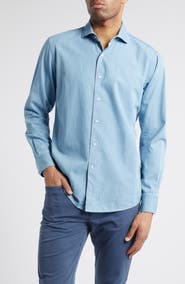 Peter Millar Crown Crafted Elio Cotton Button-Up Shirt