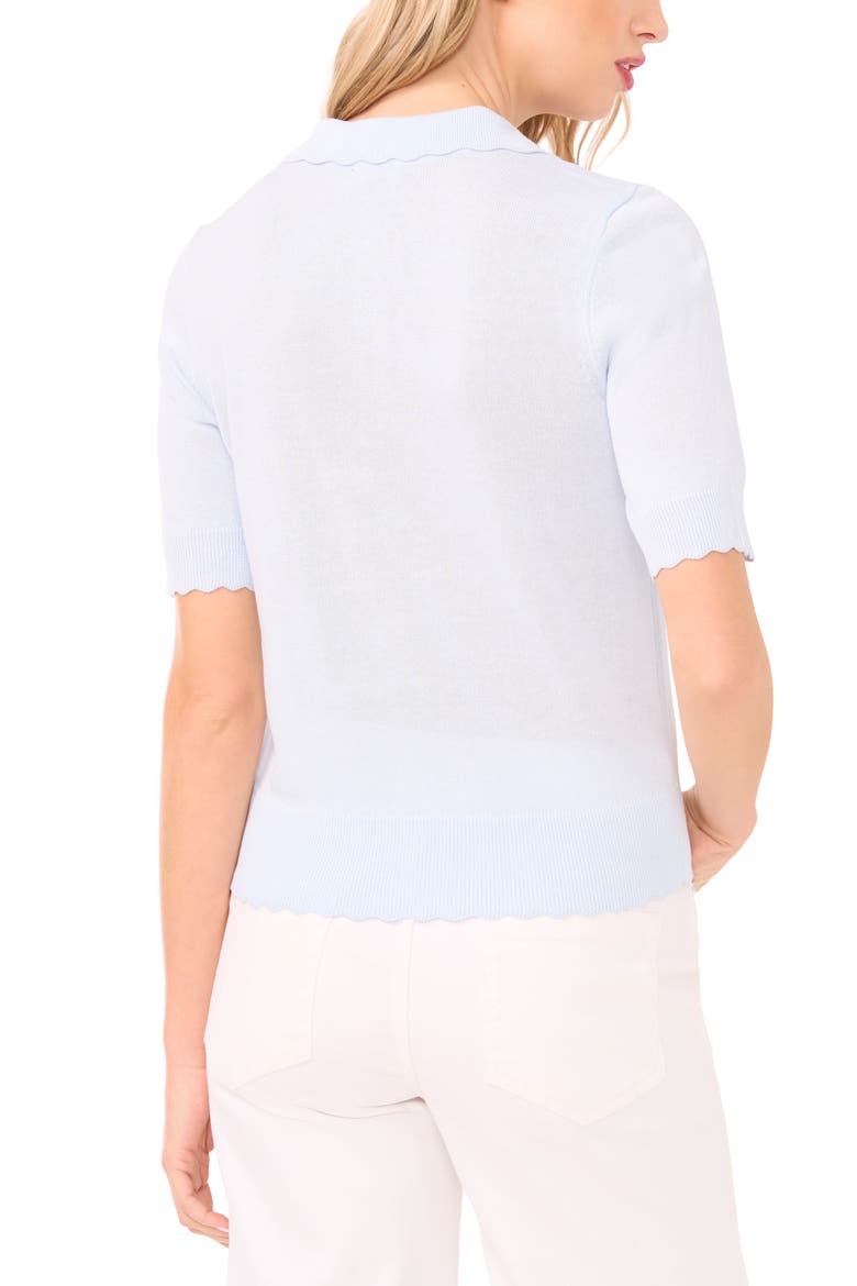 Scalloped Sweater Polo, Alternate, color, OCEAN AIR