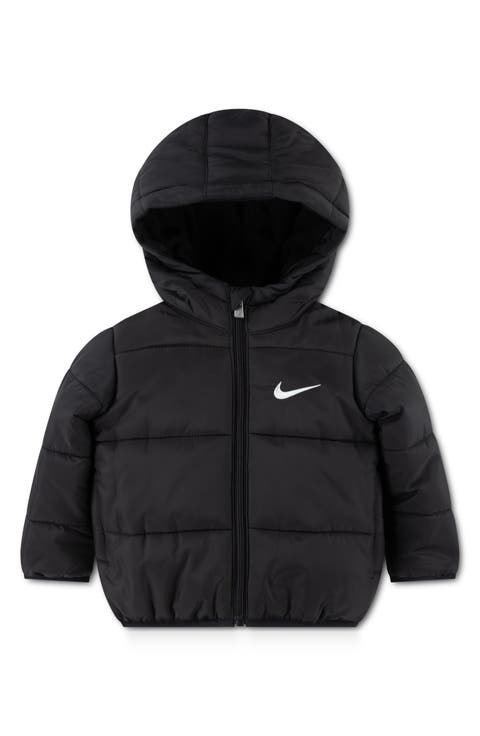 Essentials Water Resistant Hooded Heavyweight Puffer Jacket