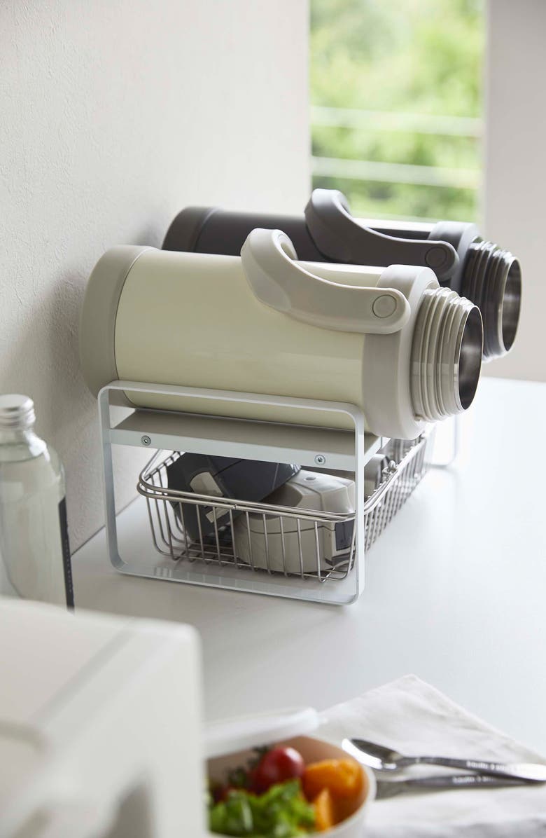 Yamazaki Expandable Kitchen Riser, Alternate, color, White