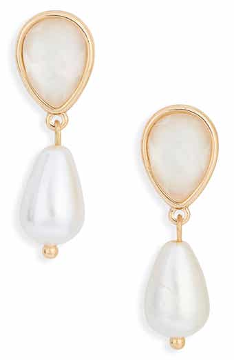 Eternal Gleam Faux Pearl Drop Earrings