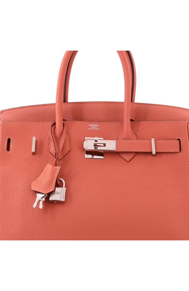 Pre-Owned Hermes Birkin Handbag Pink Clemence with Palladium Hardware 30, Alternate, color, Rosy
