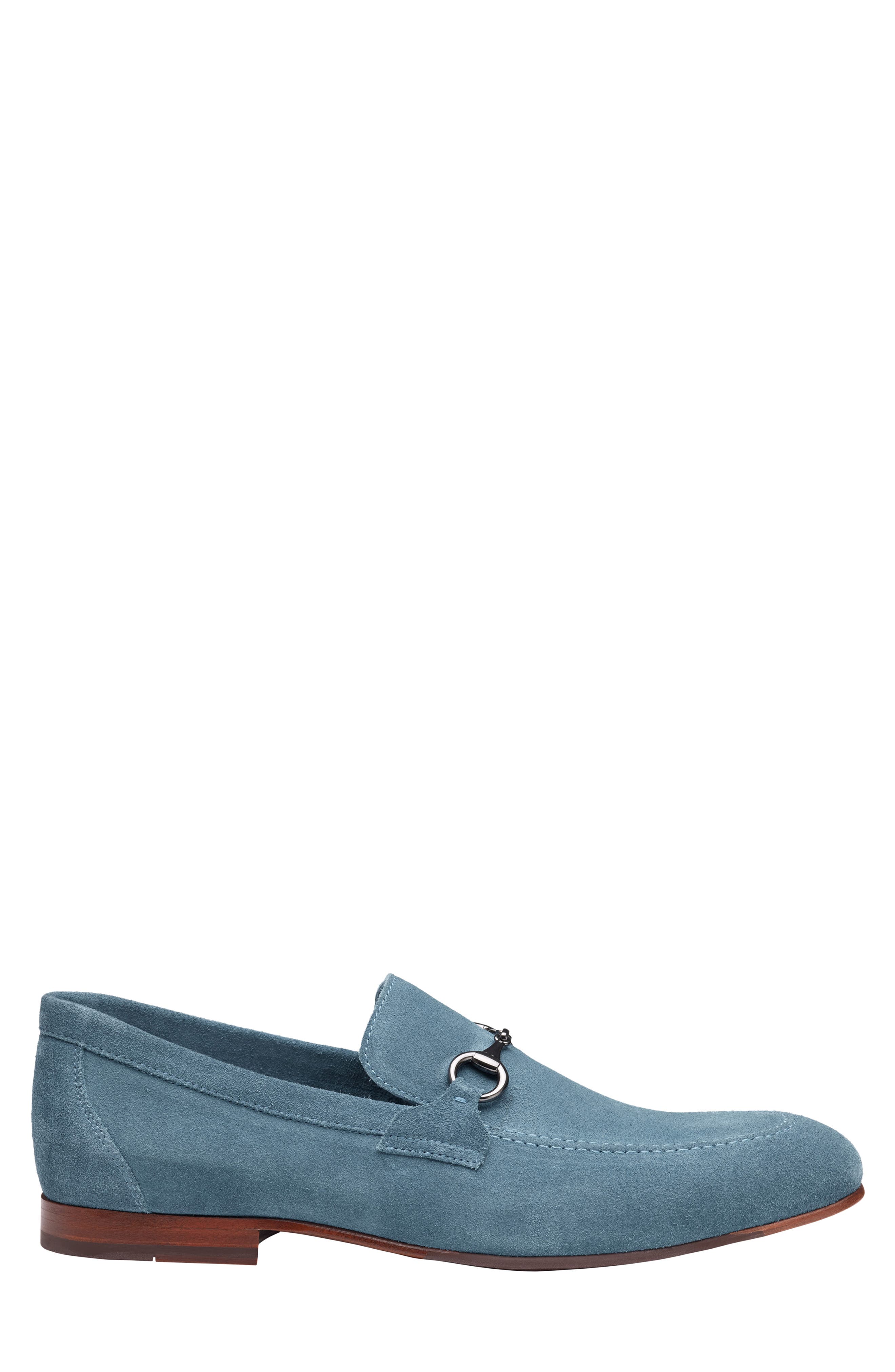 Higgins Bit Loafer, Alternate, color, DENIM SUEDE