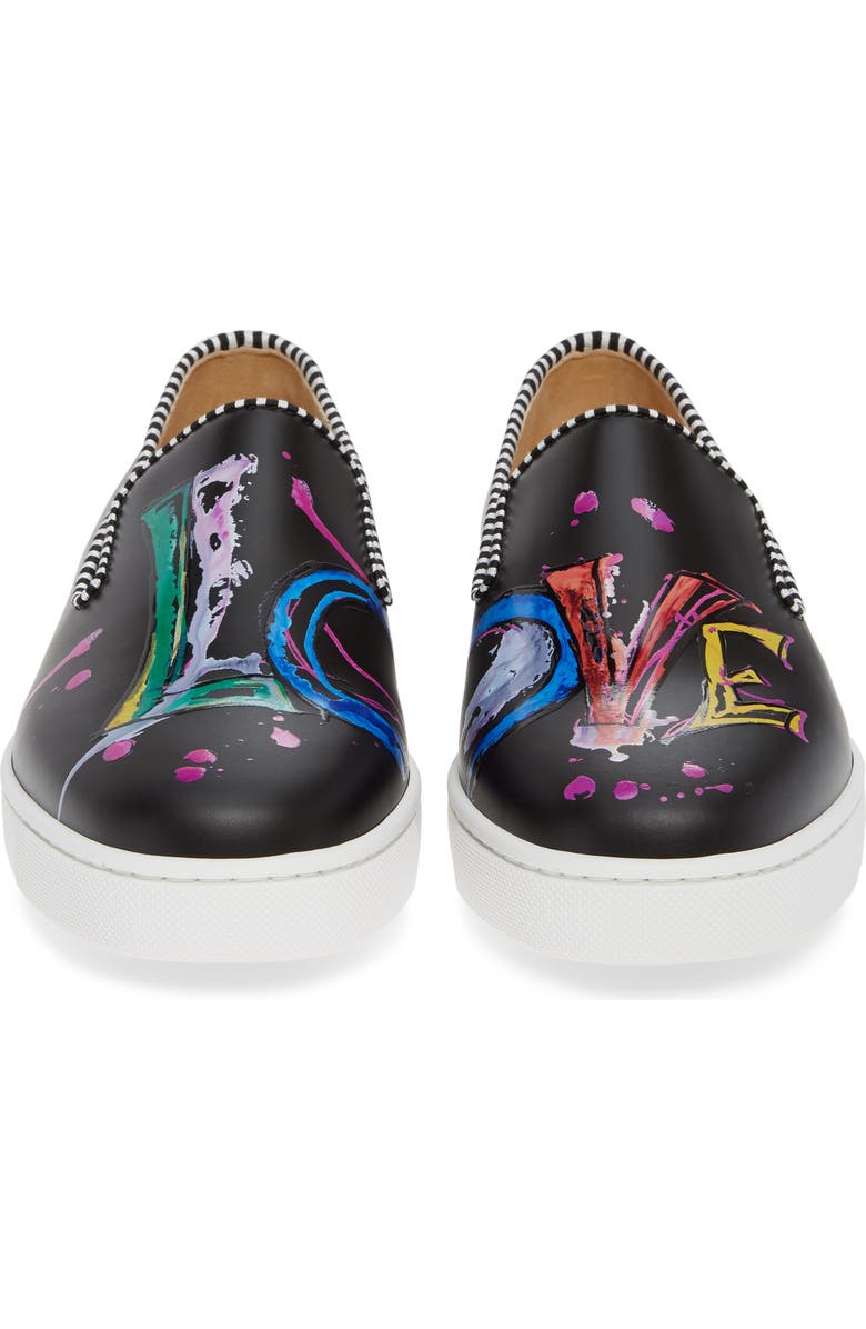Christian Louboutin Loubi Love Slip-On Sneaker, Alternate, color,