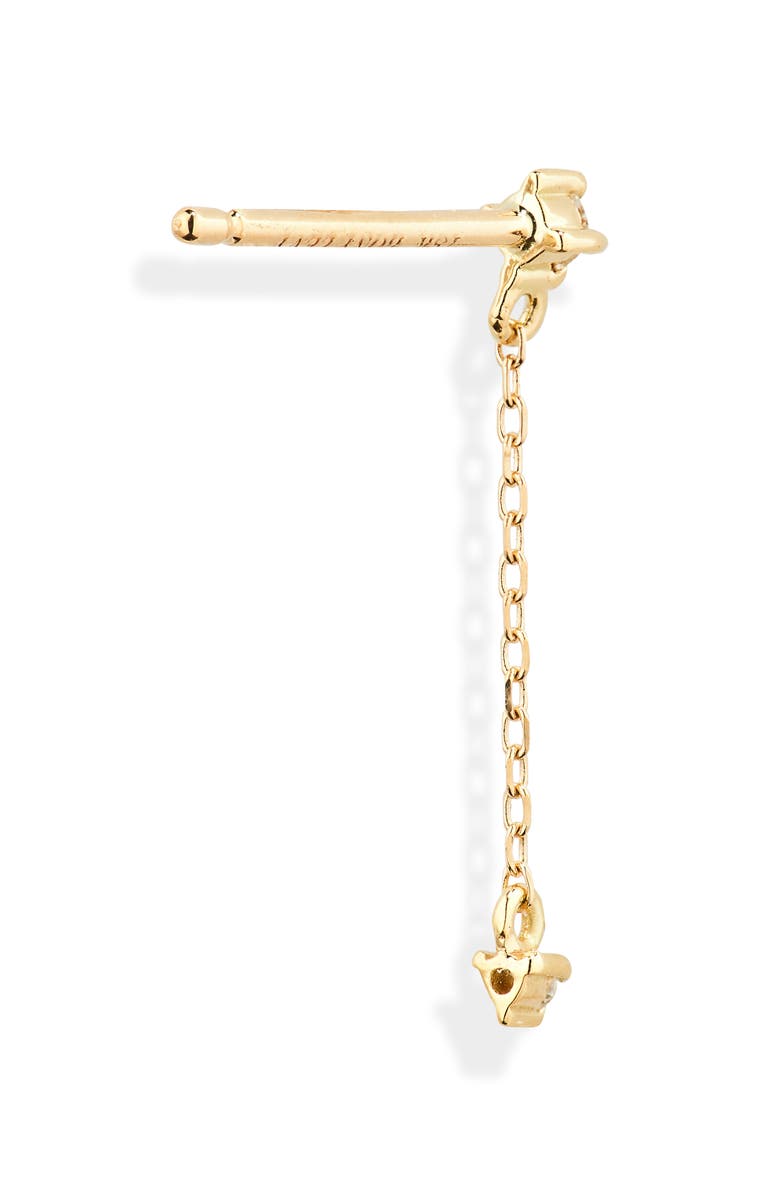 Bony Levy Icon Linear Diamond Drop Earrings, Alternate, color, 18K Yellow Gold
