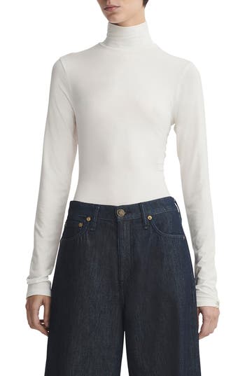 Rag & Bone White Luca Turtleneck In White