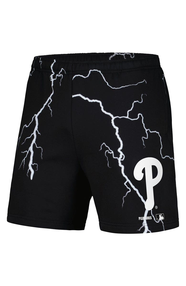 PLEASURES Men's PLEASURES  Black Philadelphia Phillies Lightning Shorts, Alternate, color, 