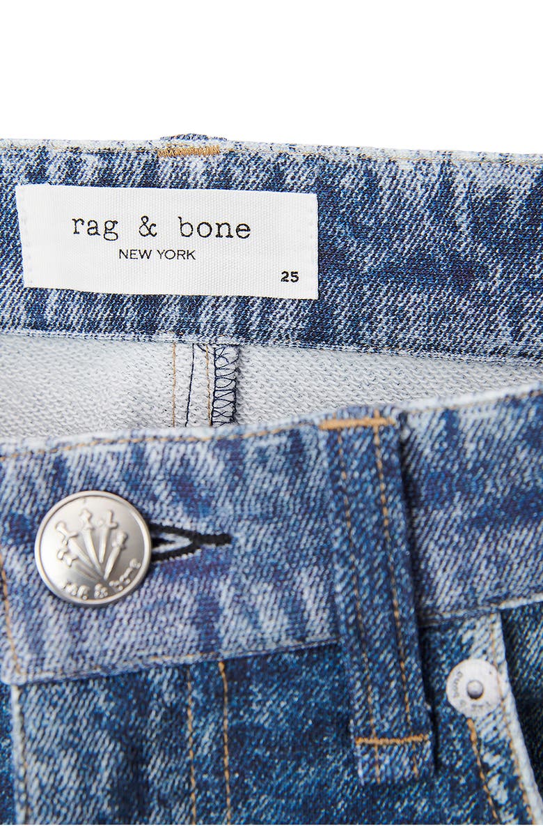 rag & bone rb Miramar Andi Ankle Wide Leg Cotton Terry Sweatpant Jeans, Alternate, color, Kimbr