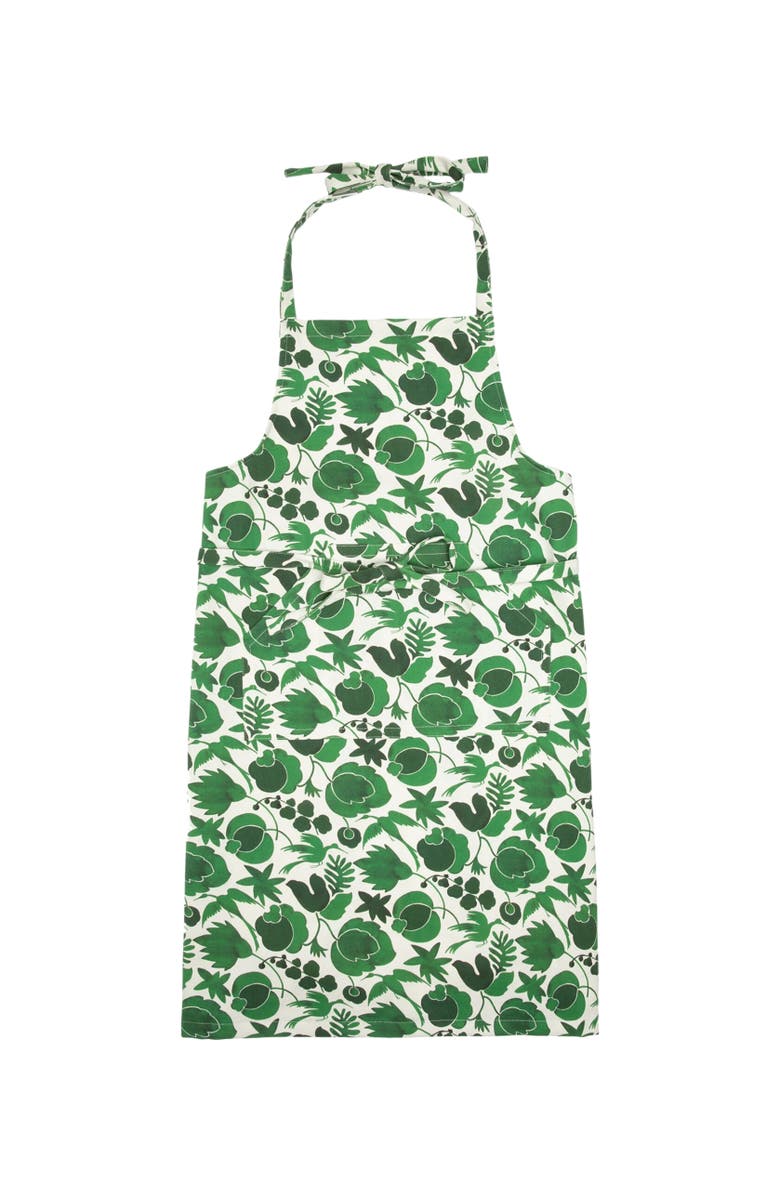 La DoubleJ Apron With Pocket, Main, color, Wildbird Green