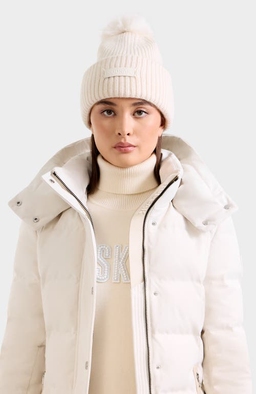 Rudsak Dara Knit Pom Pom Hat In White