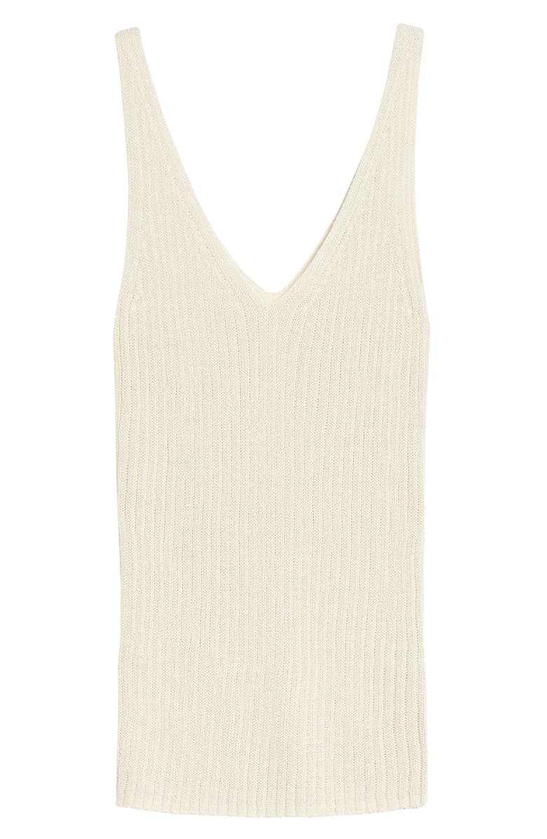Treasure & Bond V-Neck Ribbed Sweater Tank, Main, color,