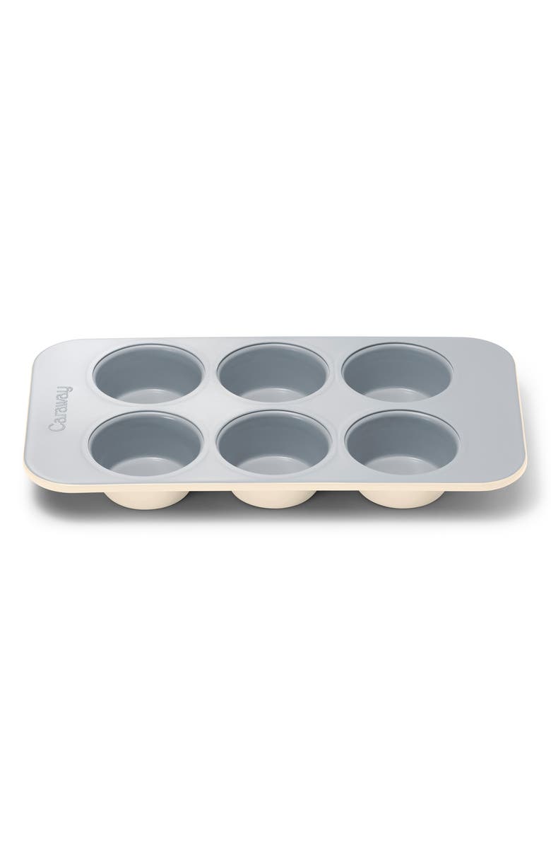 CARAWAY 6-Cup Nonstick Ceramic Muffin Pan, Main, color, Cream