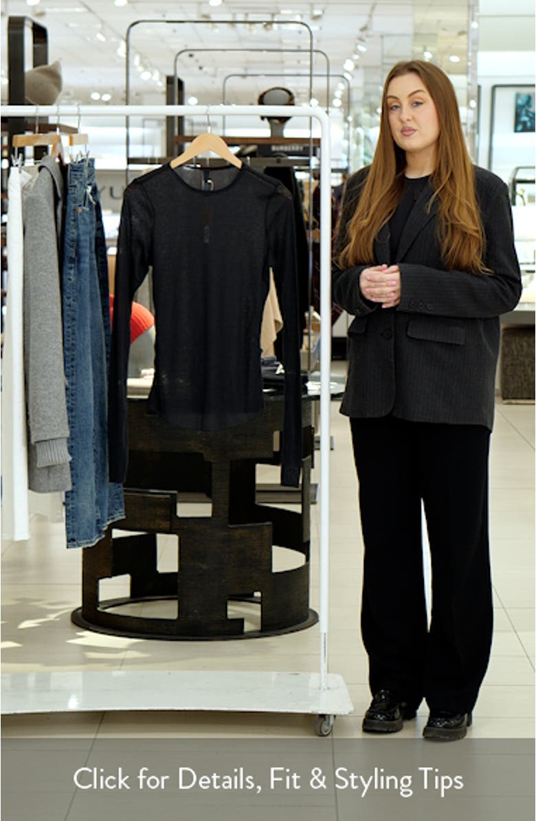 Sheer Cotton Blend T-Shirt, sales video thumbnail