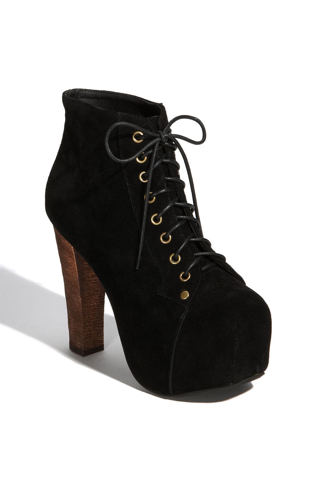 'Lita' Bootie, Main, color, BLACK SUEDE