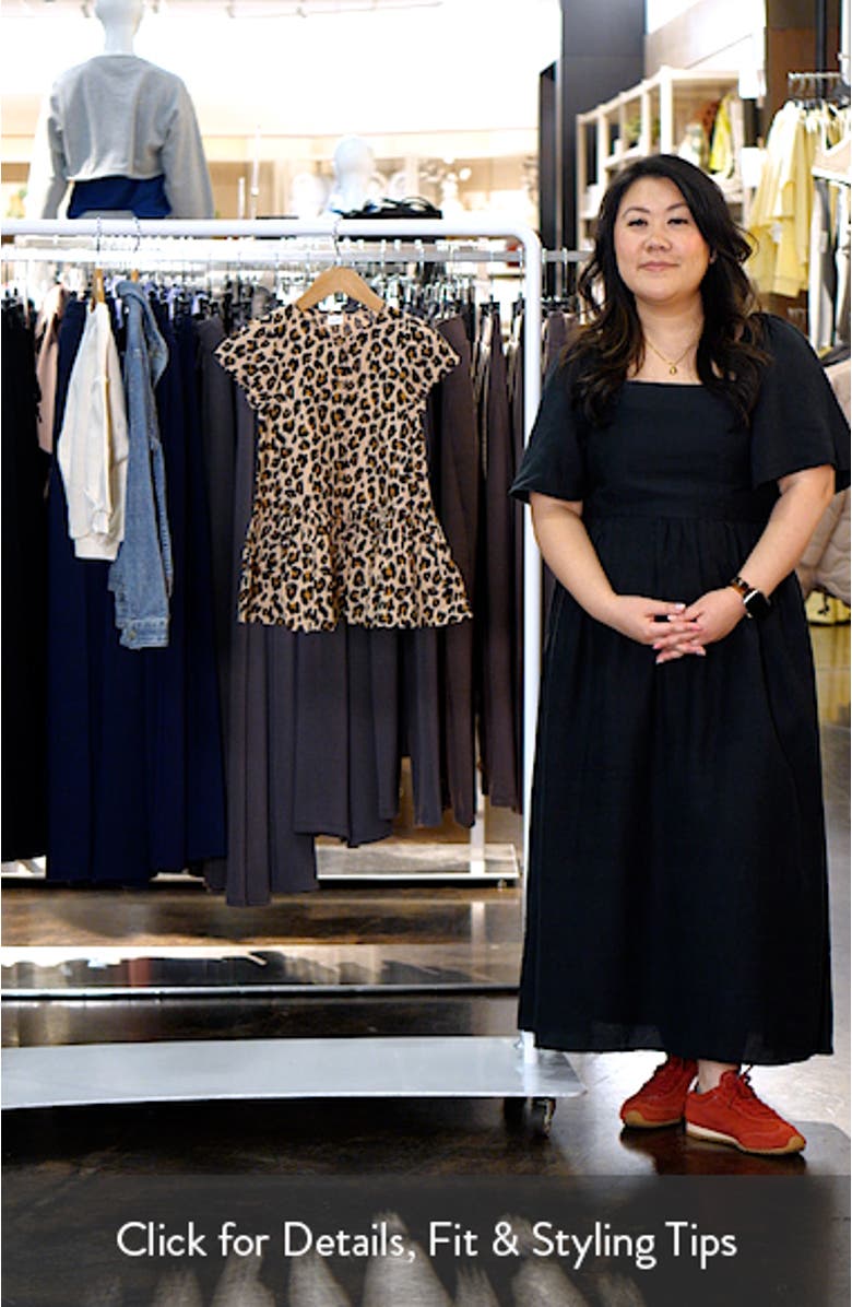 Kids' Leopard Print Cotton Dress, sales video thumbnail