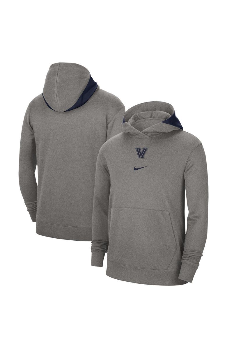 Nike Men's Nike Heather Gray Villanova Wildcats Team Basketball Spotlight Performance Pullover Hoodie, Alternate, color, 