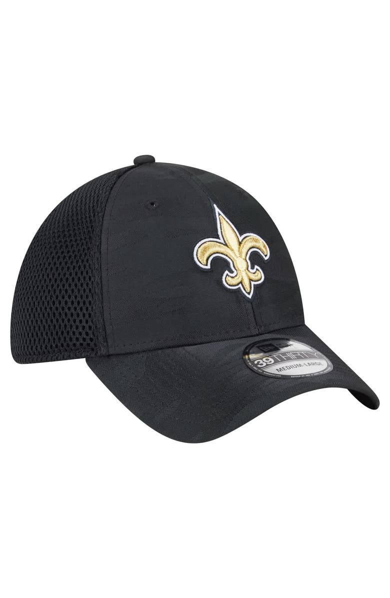 New Era Men's New Era Black New Orleans Saints Active Camo 39THIRTY Flex Hat, Alternate, color, 