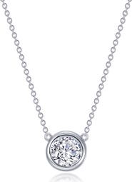 Lafonn Solitaire Bezel Necklace