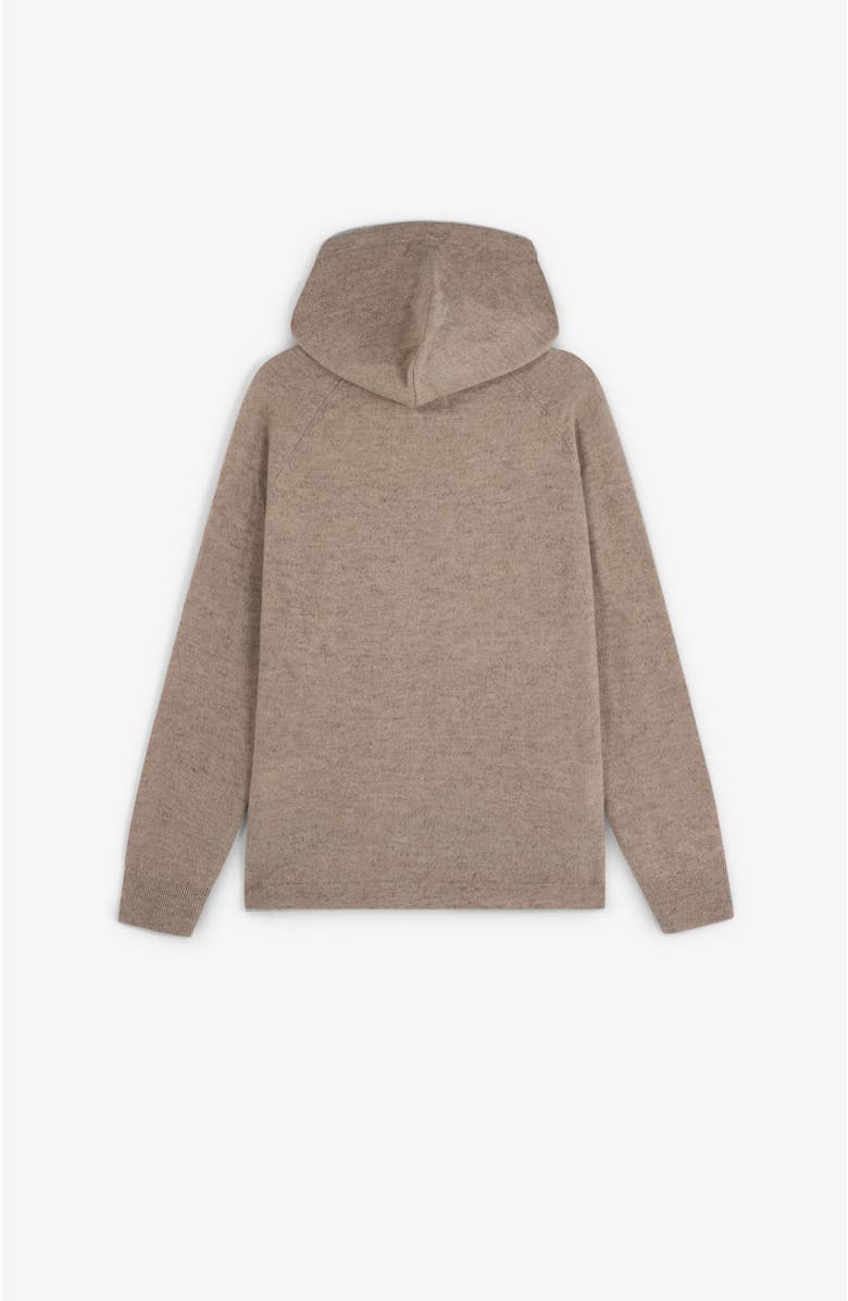 Scalpers Skull Hoodie Tricot Girls, Alternate, color, Taupe