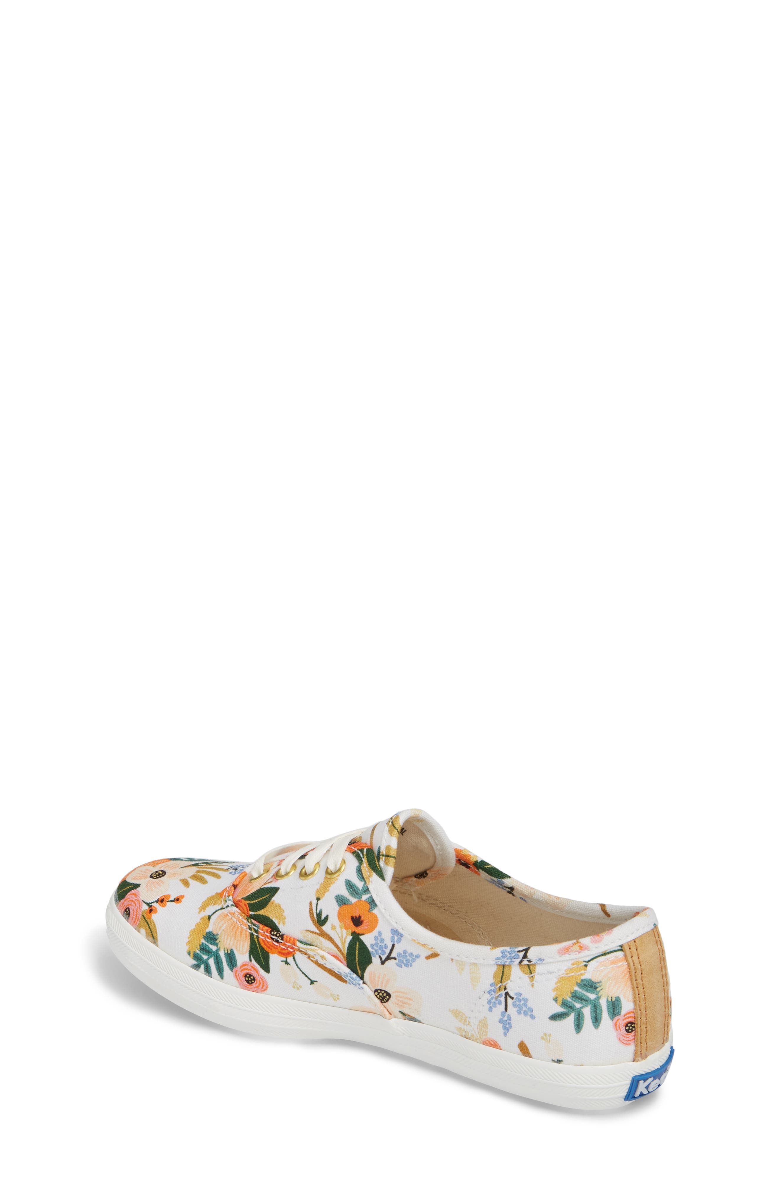 Keds<sup>®</sup> x Rifle Paper Co. Floral Print Champion Sneaker, Alternate, color, 