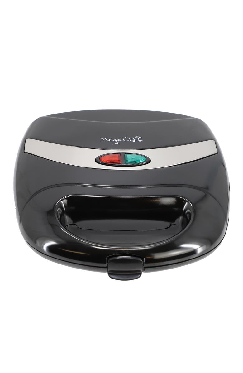 Megachef Electric Compact Aluminum Nonstick Sandwich Maker in Black, Alternate, color, Black