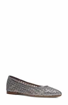 Heather Woven Pointed Toe Flat