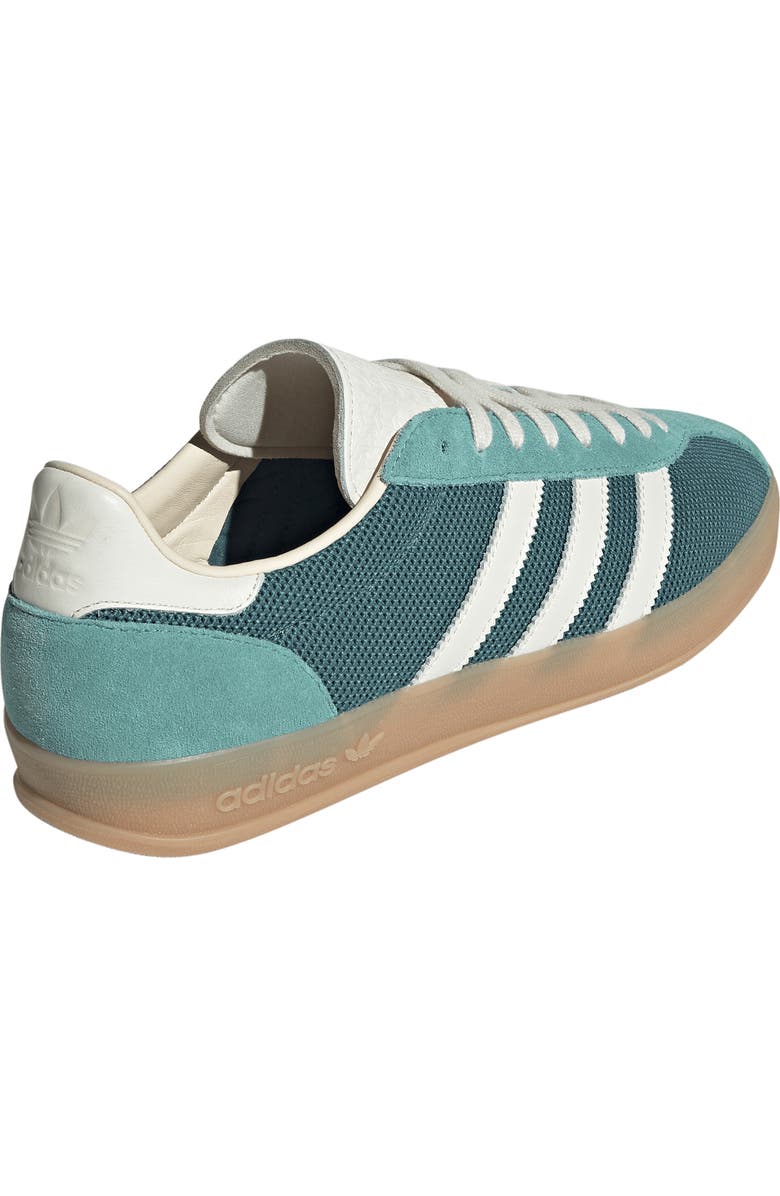 adidas Gender Inclusive Gazelle Indoor Pro Sneaker, Alternate, color, Teal/ Off White/ Sandstone