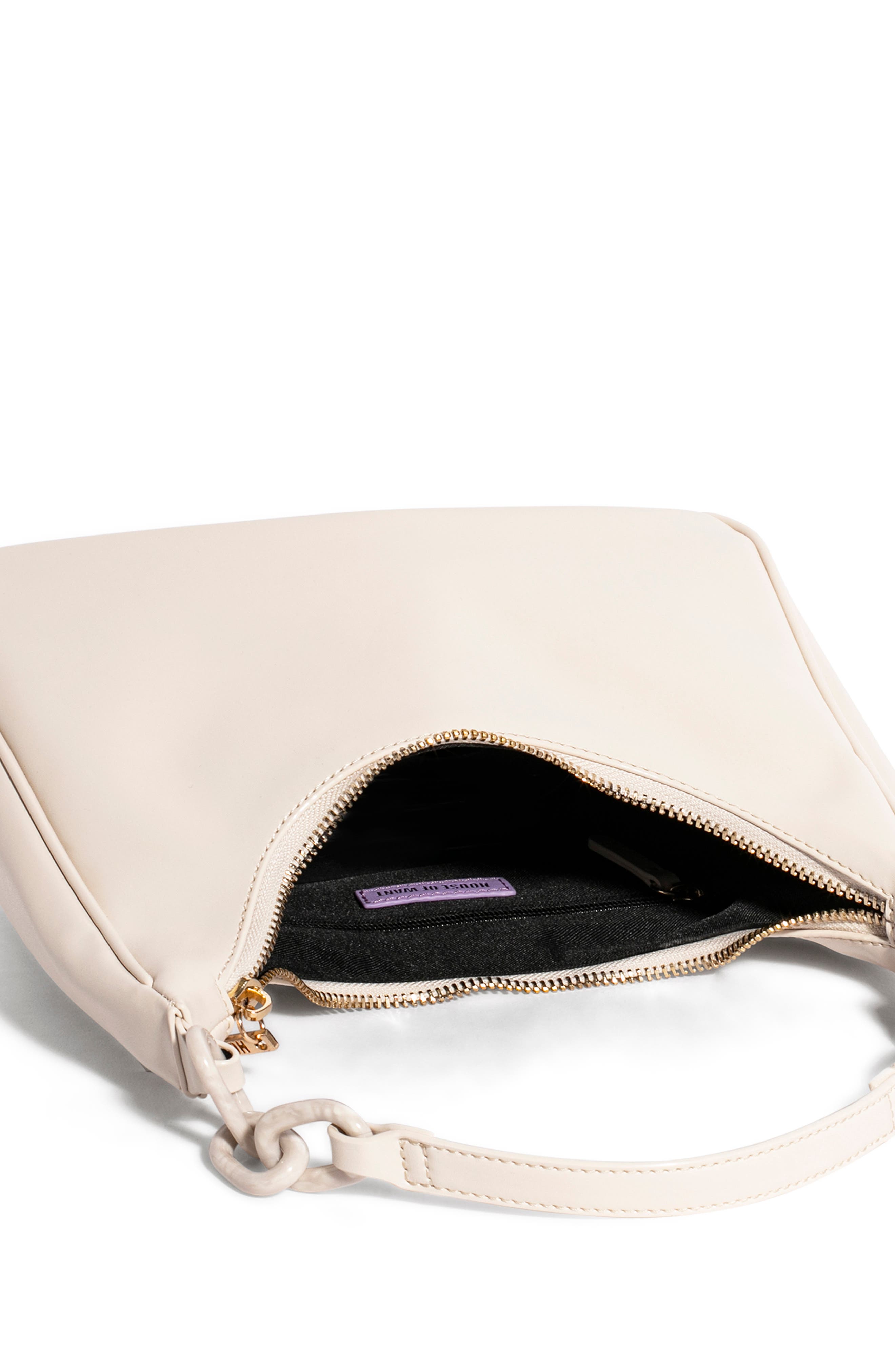 Newbie Vegan Leather Shoulder Bag, Alternate, color, ECRU