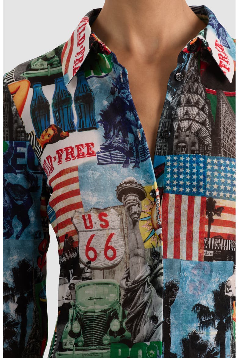 Jade Mesh Shirt, Alternate, color, OPEN ROAD