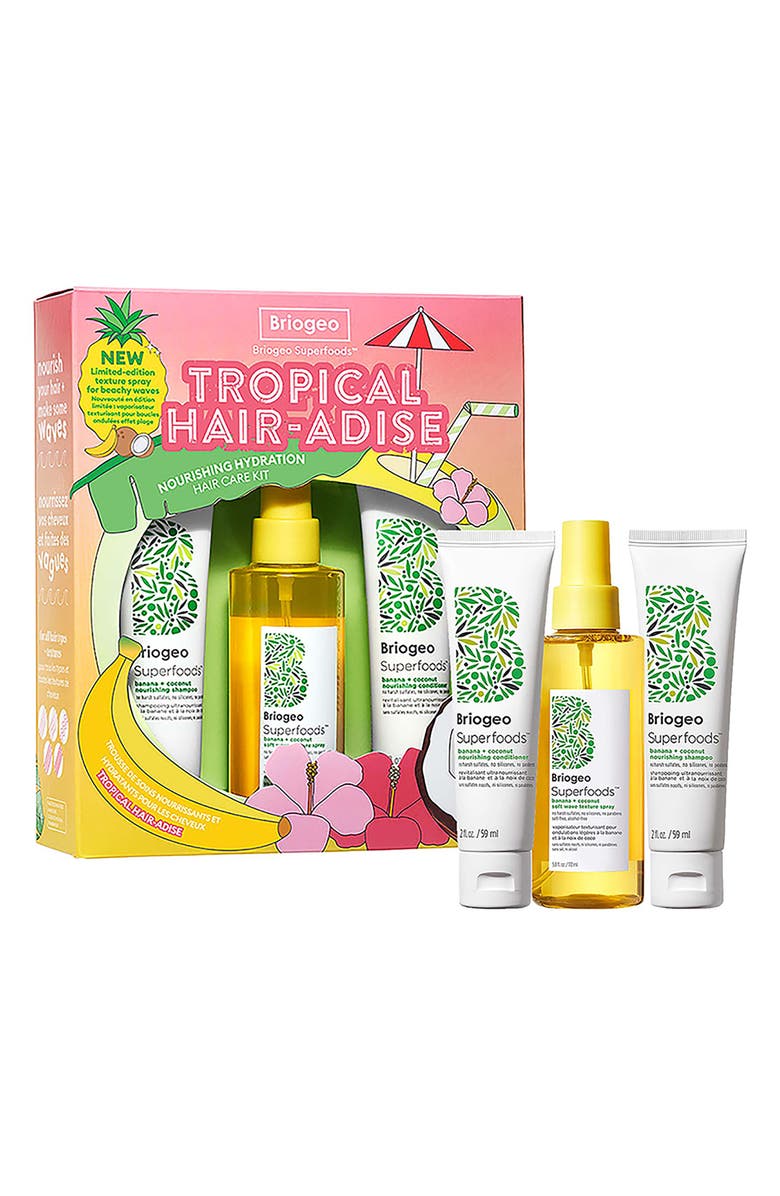 Briogeo Tropical Hair-adise Nourishing Hydration Hair Care Set USD $44 Value, Main, color,