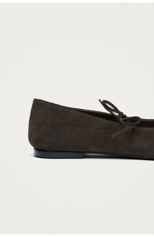 Alohas Sway Square Toe Ballet Flat In Brown