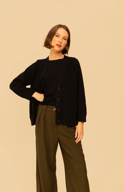 Whimsy + Row Chloe Cardigan In Black