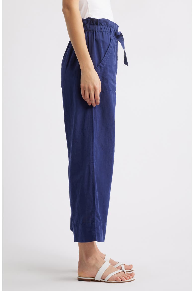 Linen & Cotton Drawstring Pants, Alternate, color, PATRIOT BLUE