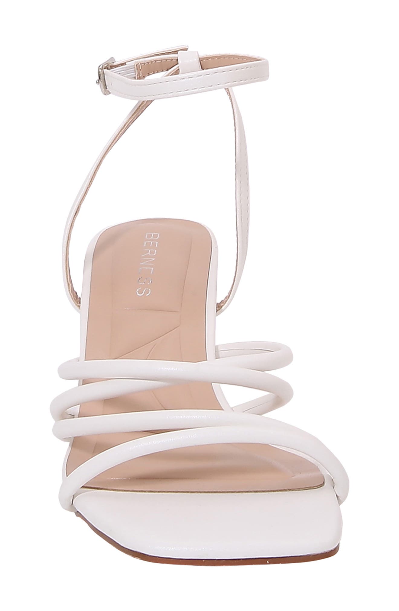 BERNESS Emmarie Tubular Strap Sandal, Alternate, color, White