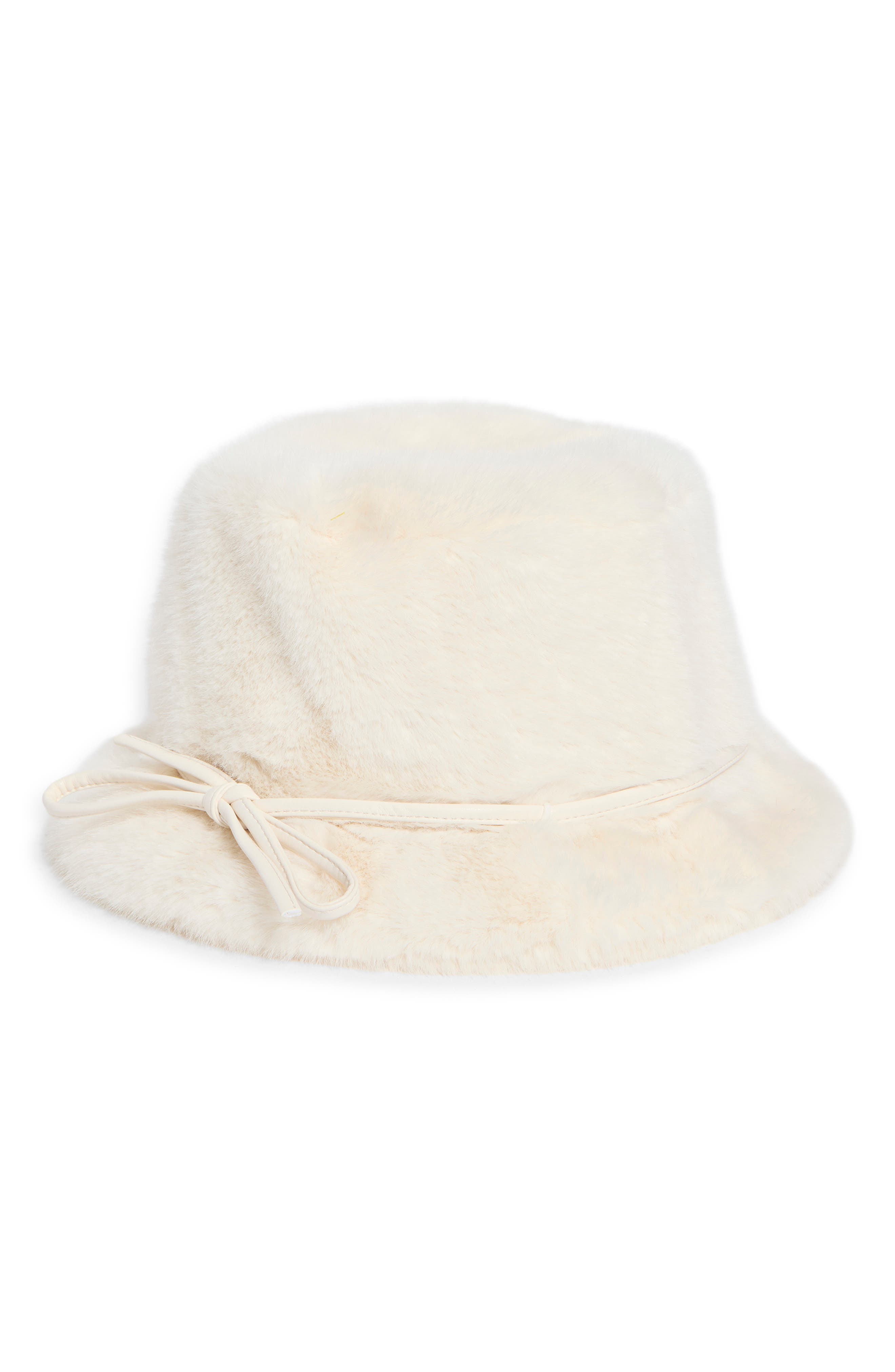 La Fiorentina Faux Fur Bucket Hat