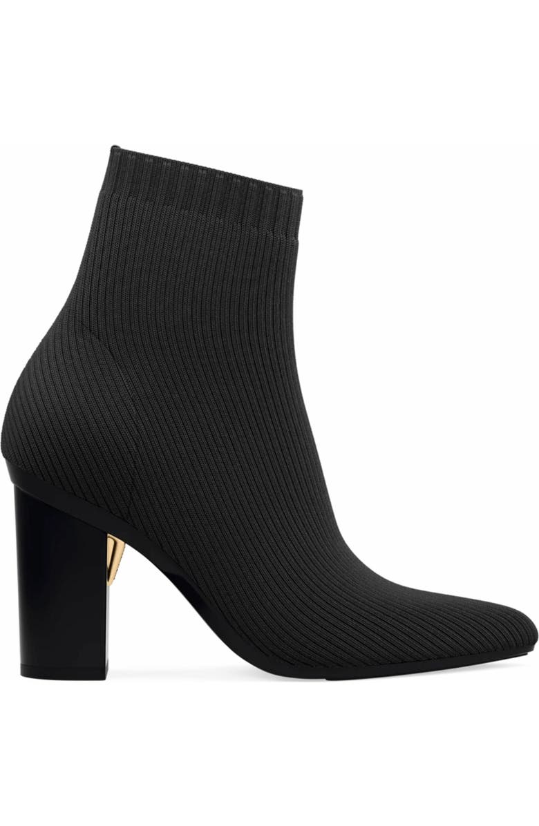 Pashion Footwear The Bootie 4" Block Heel, Alternate, color, Coal Knit