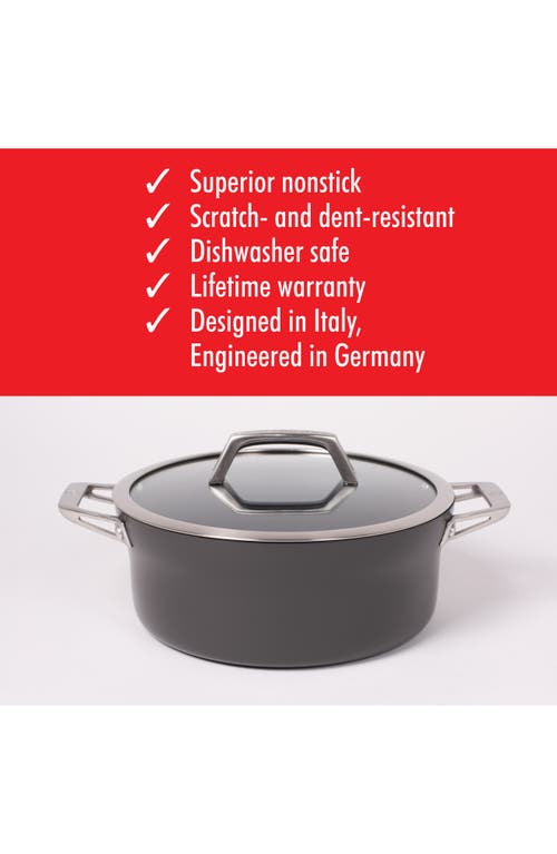Zwilling Motion Hard Anodized Nonstick 5-quart Dutch Oven In Black