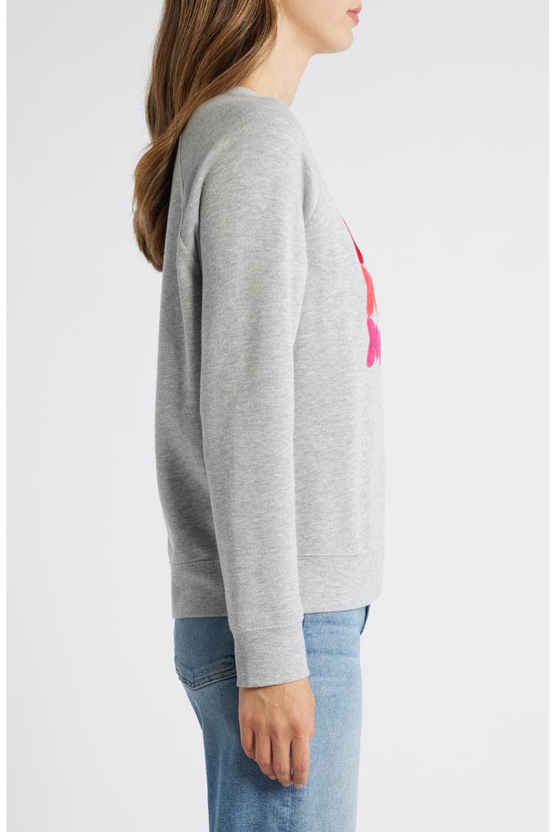 Merry Holiday Appliqué Graphic Sweatshirt, Alternate, color, GREY HEATHER MERRY GRAPHIC