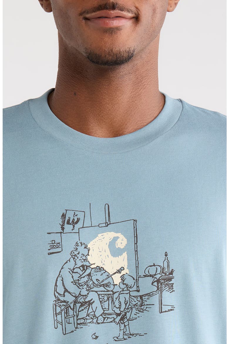 Old Painter Organic Cotton Graphic T-Shirt, Alternate, color, CITADEL