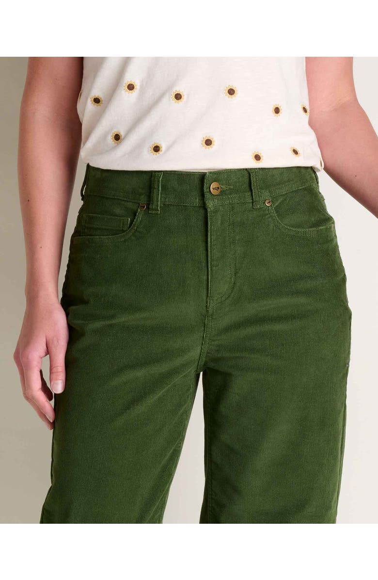 Toad & Co Coaster Cord Wide Leg Pant, Alternate, color, Epidote