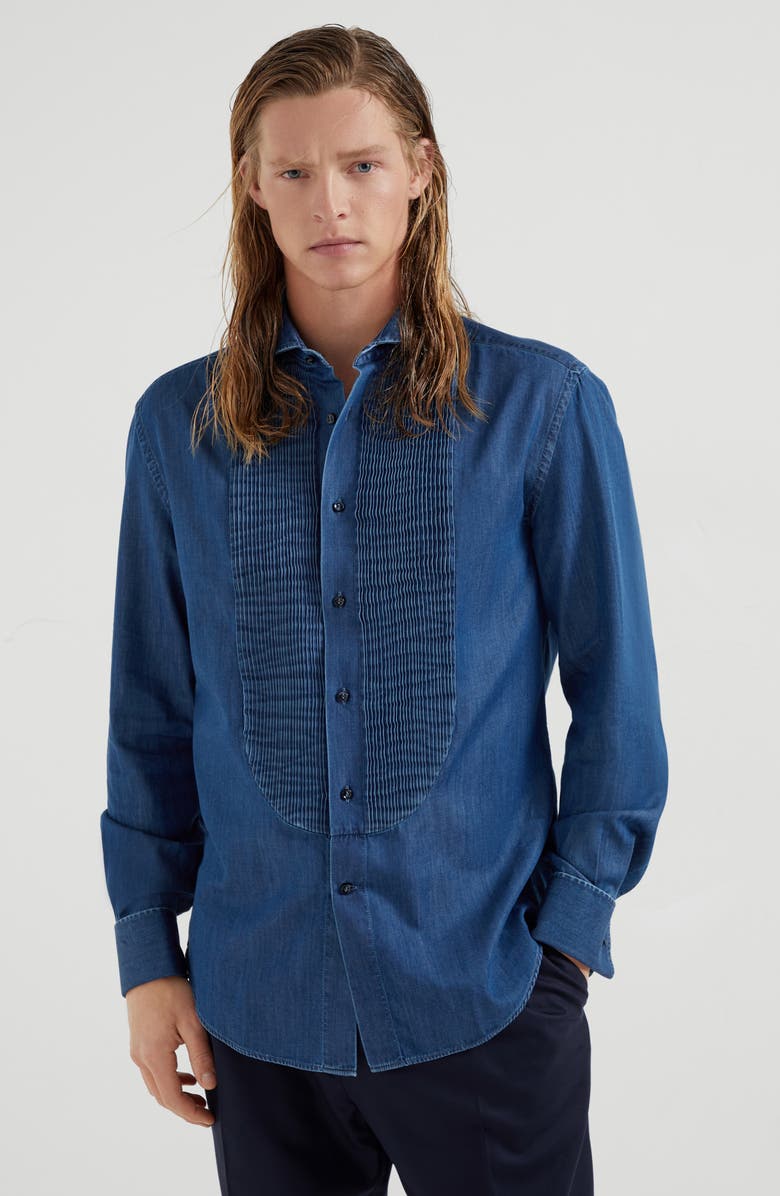 Brunello Cucinelli Tuxedo shirt, Alternate, color,