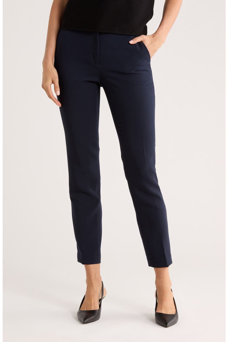 Slim Leg Ankle Pants, Main, color, NAVY BLUE