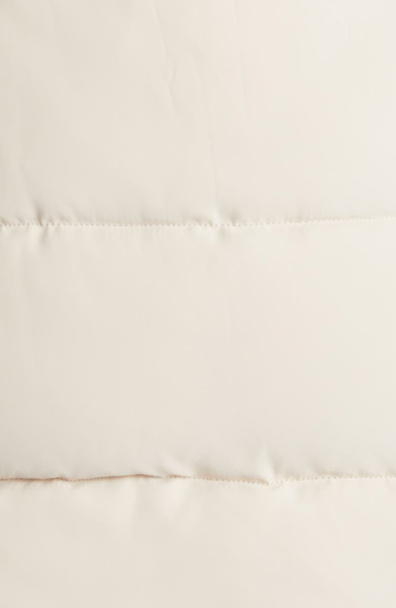 AZALEA WANG Faux Fur Trim Puffer Coat, Alternate, color,